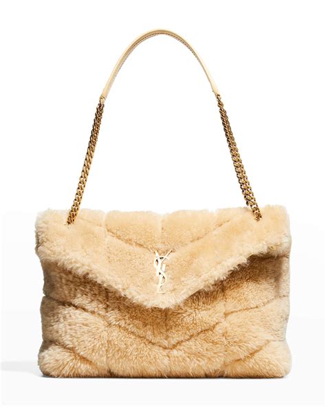 ysl shearling purse|ysl shoulder bags for women.